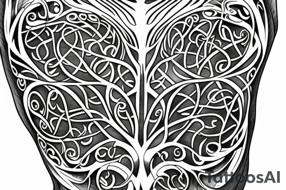 Tree of life chest tattoo tattoo idea