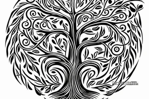 Tree of life chest tattoo tattoo idea