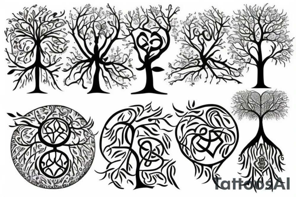 Tree of life chest tattoo tattoo idea