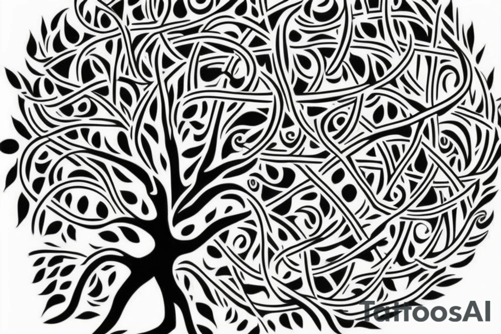 Tree of life chest tattoo tattoo idea