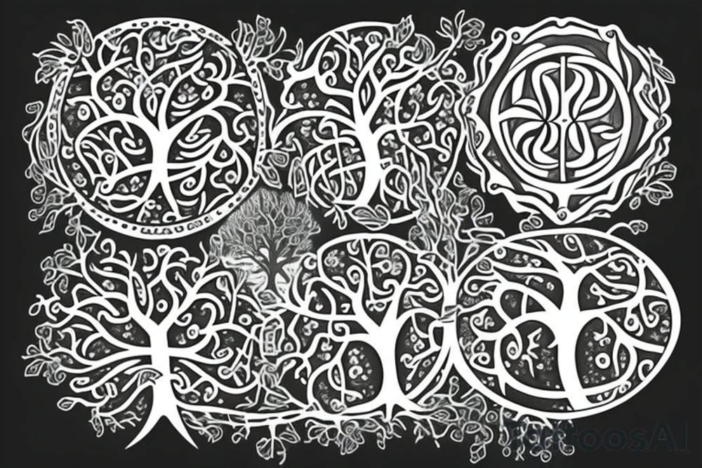 Tree of life chest tattoo tattoo idea