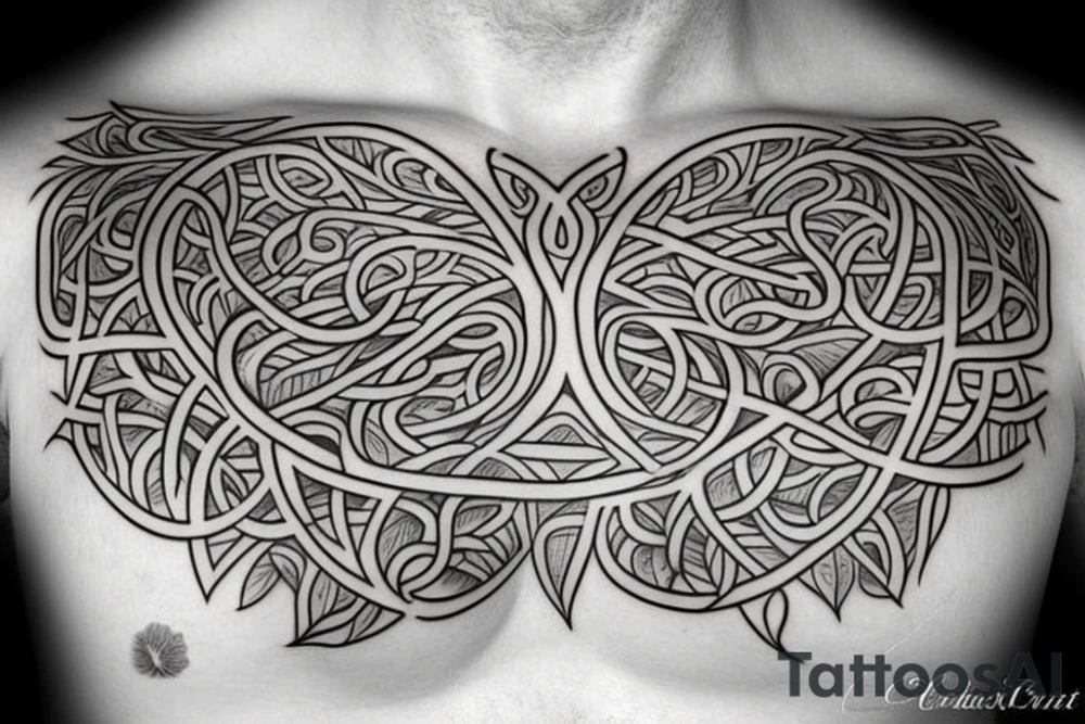 Tree of life chest tattoo tattoo idea