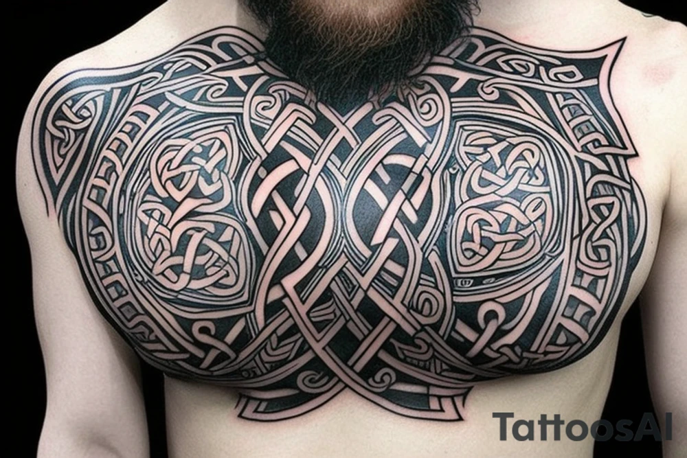 Celtic animal
chest tattoo tattoo idea