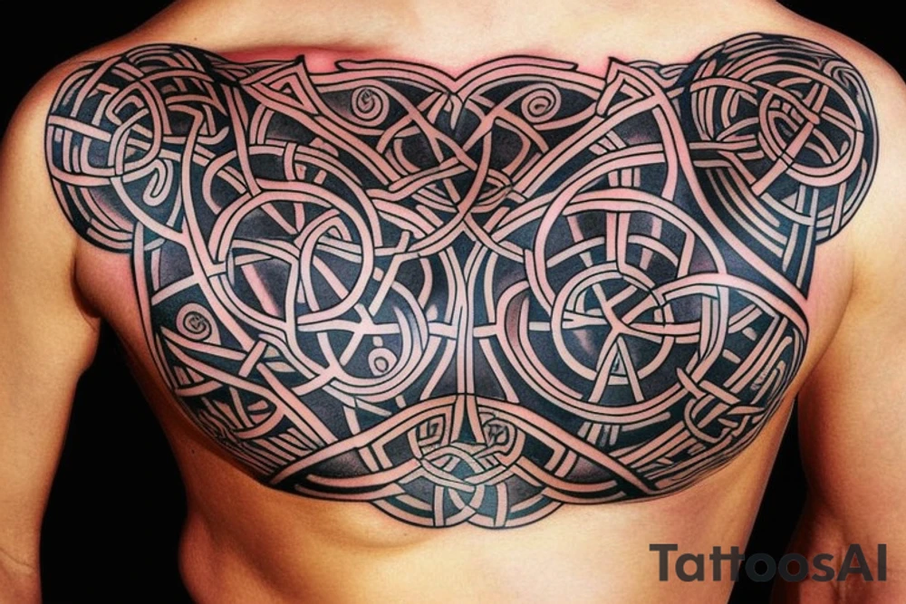 Celtic animal
chest tattoo tattoo idea