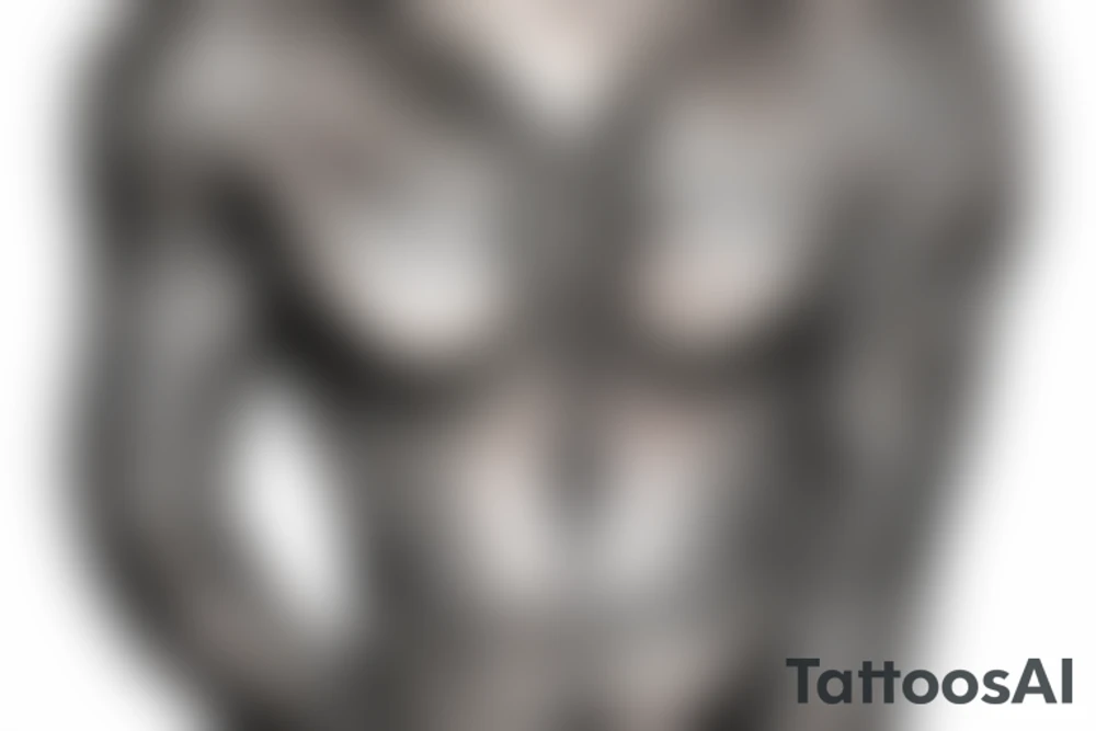 Gypsy style chest tattoos tattoo idea