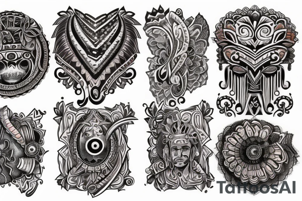 Gypsy style chest tattoos tattoo idea