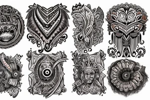 Gypsy style chest tattoos tattoo idea