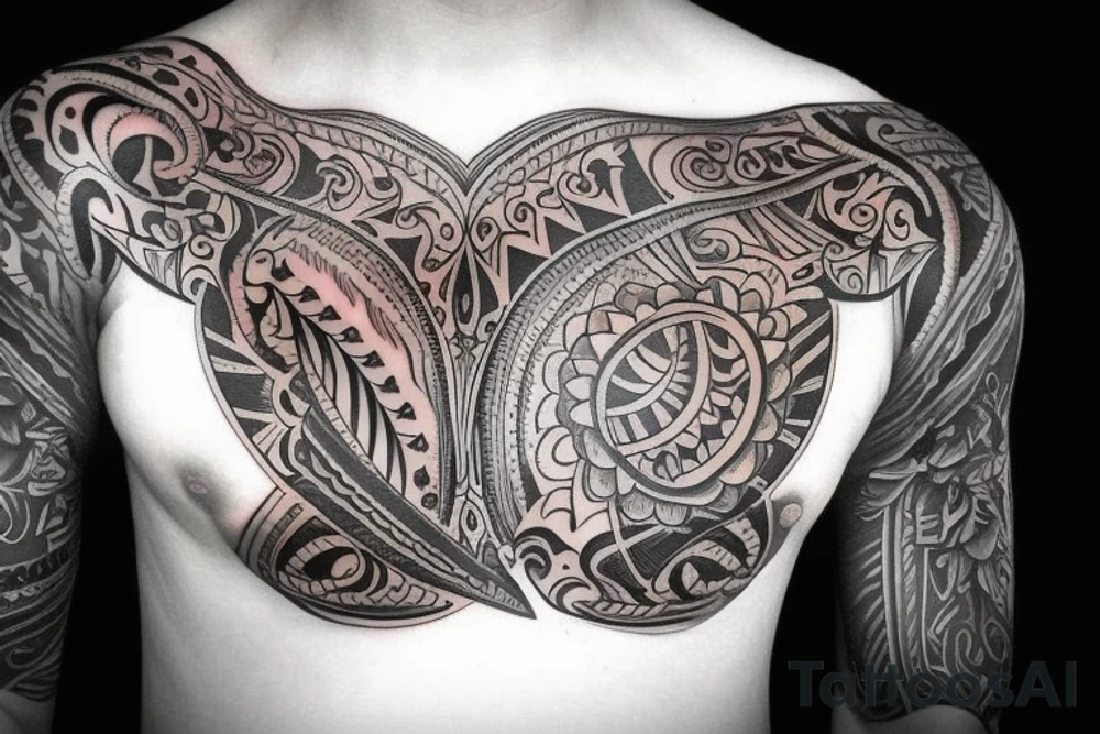 Gypsy style chest tattoos tattoo idea
