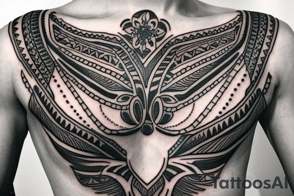 Gypsy chest tattoo tattoo idea