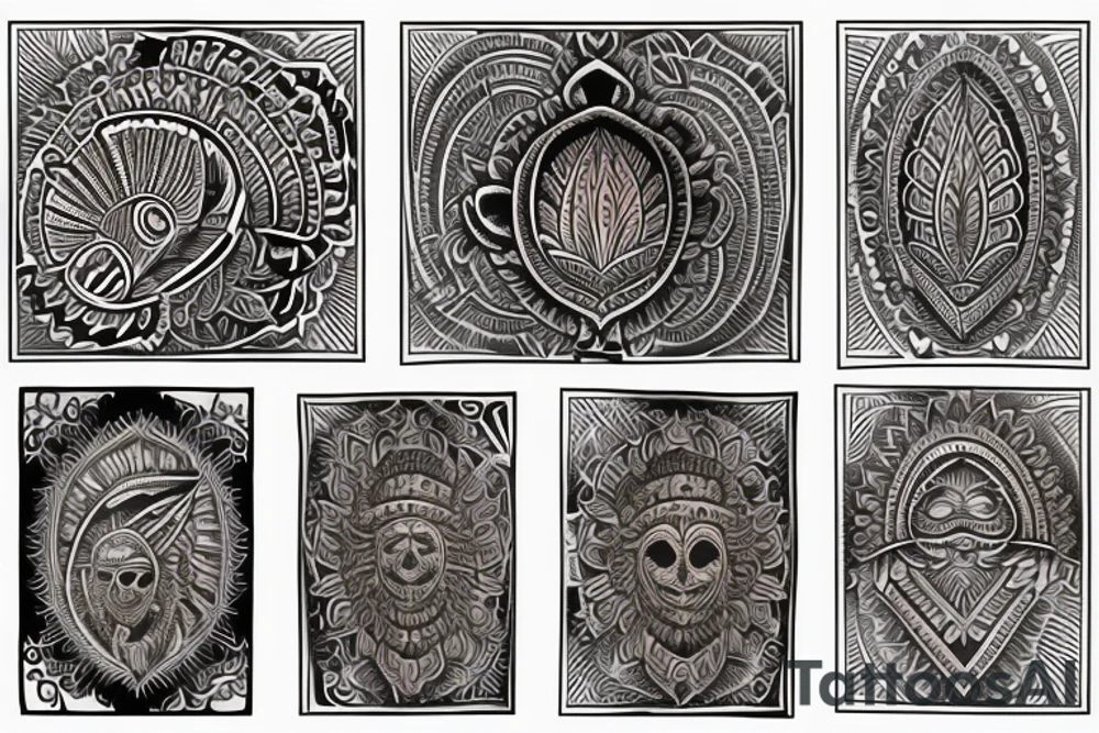 Indian chest tattoo tattoo idea