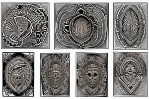 Indian chest tattoo tattoo idea