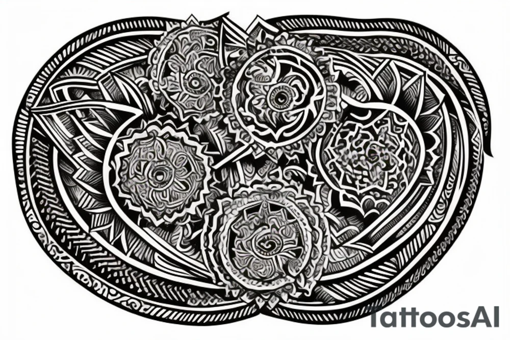 Indian chest tattoo tattoo idea