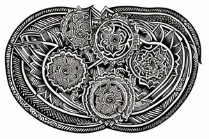Indian chest tattoo tattoo idea