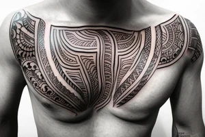 Indian chest tattoo tattoo idea