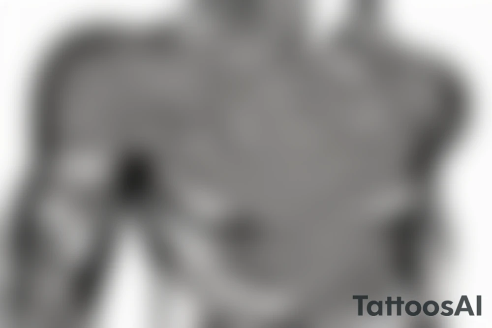 Indian chest tattoo tattoo idea