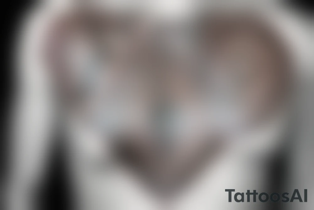 Indian chest tattoo tattoo idea