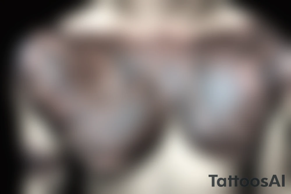 Indian style chest tattoo tattoo idea