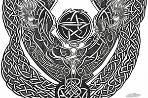 Celtic dragon chest tattoo tattoo idea