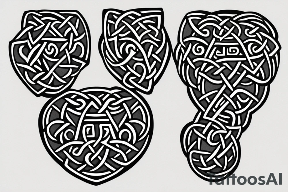Celtic animal chest tattoo tattoo idea