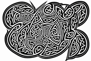 Celtic animal chest tattoo tattoo idea