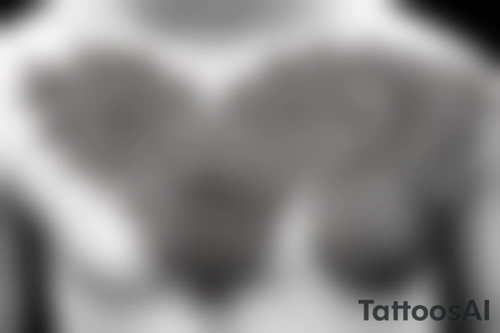 Mandala animal chest tattoo tattoo idea