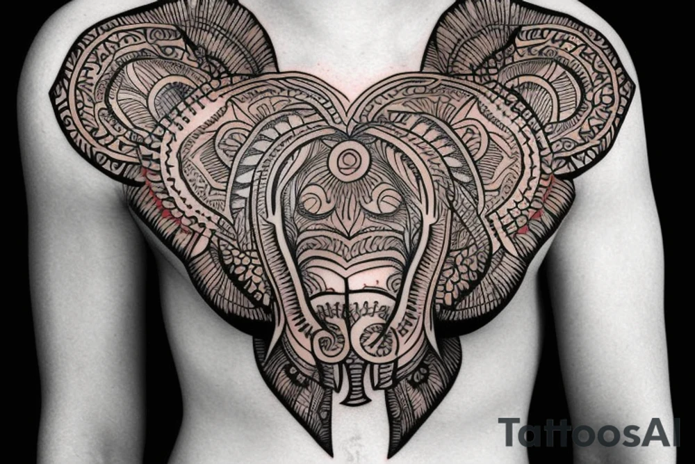 Mandala elephants
chest tattoo tattoo idea