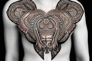 Mandala elephants
chest tattoo tattoo idea