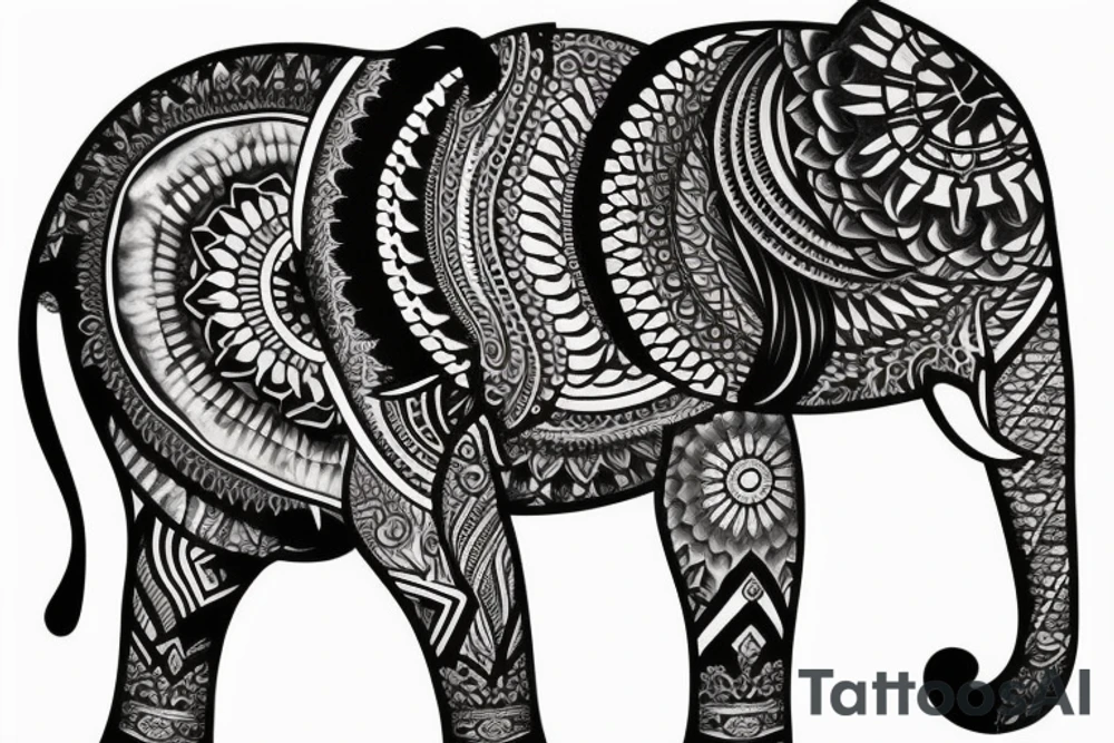 Mandala elephants
chest tattoo tattoo idea