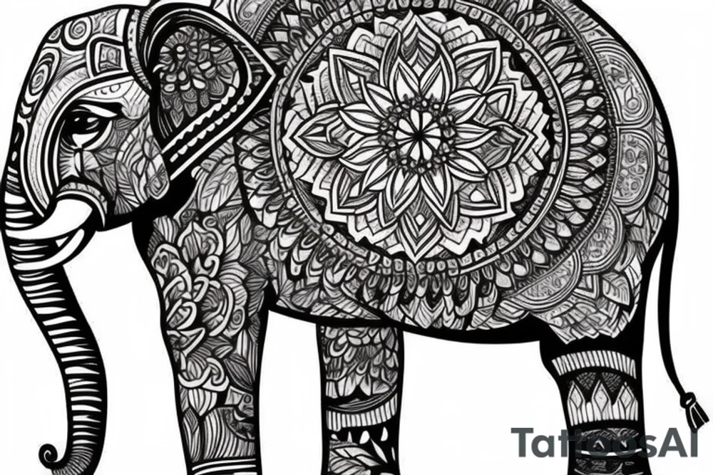 Mandala elephants
chest tattoo tattoo idea