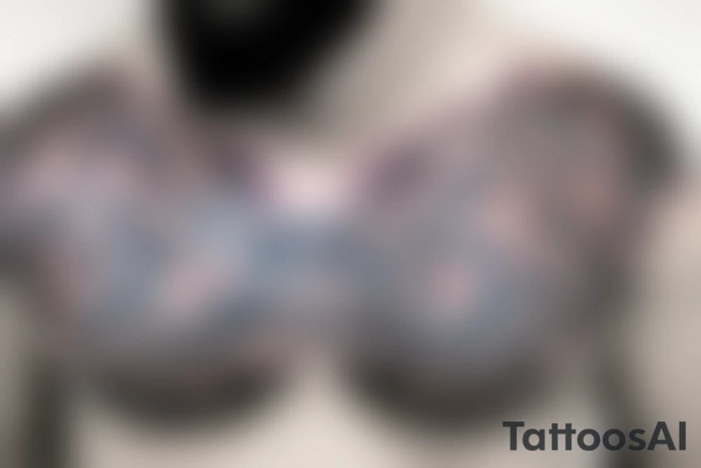 Mean chest tattoo tattoo idea