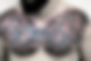 Mean chest tattoo tattoo idea