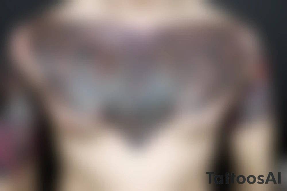Mean chest tattoo tattoo idea