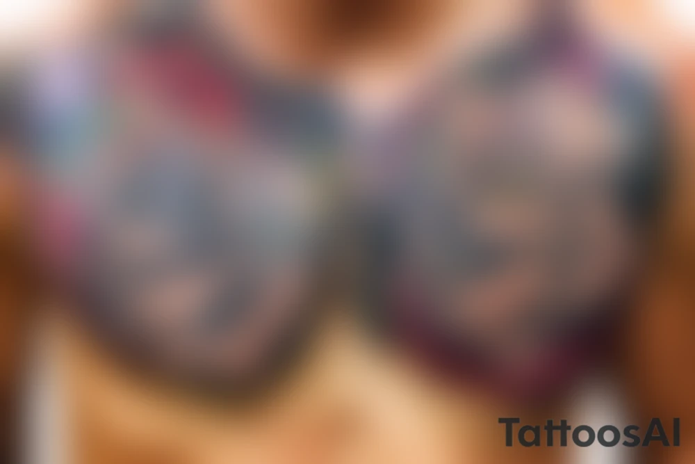 Mean pectorals tattoo tattoo idea
