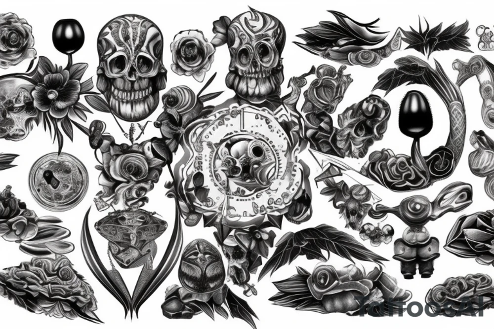 Mean pectorals tattoo tattoo idea