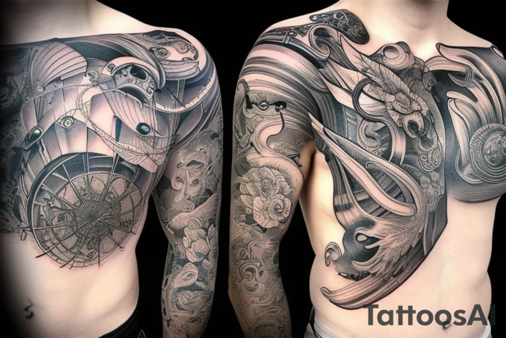 Mean pectorals tattoo tattoo idea