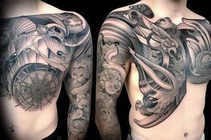 Mean pectorals tattoo tattoo idea