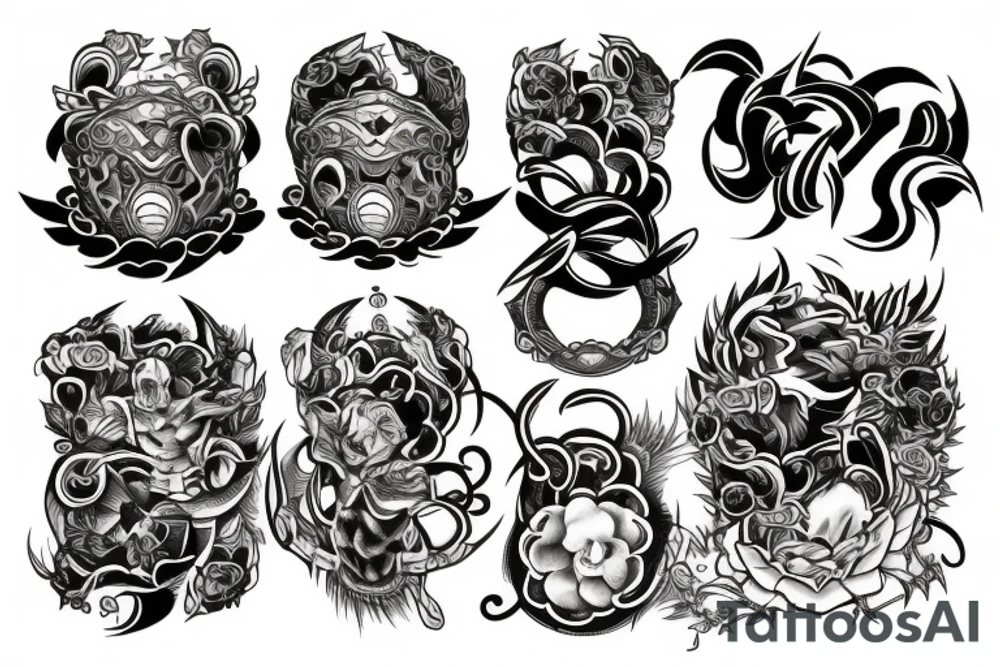 Mean pectorals tattoo tattoo idea