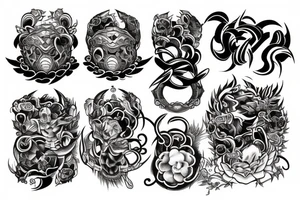 Mean pectorals tattoo tattoo idea