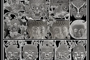 Buddha style creatures on chest tattoo idea