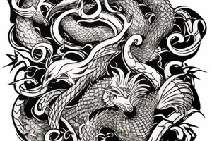 Mythical creature chest tattoo tattoo idea