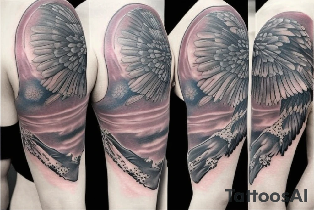 Celestial surpent chest tattoo tattoo idea