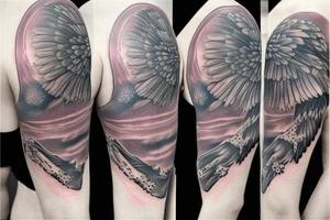 Celestial surpent chest tattoo tattoo idea