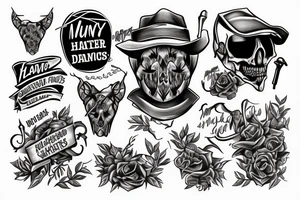 My sons name HUNTER tattoo idea