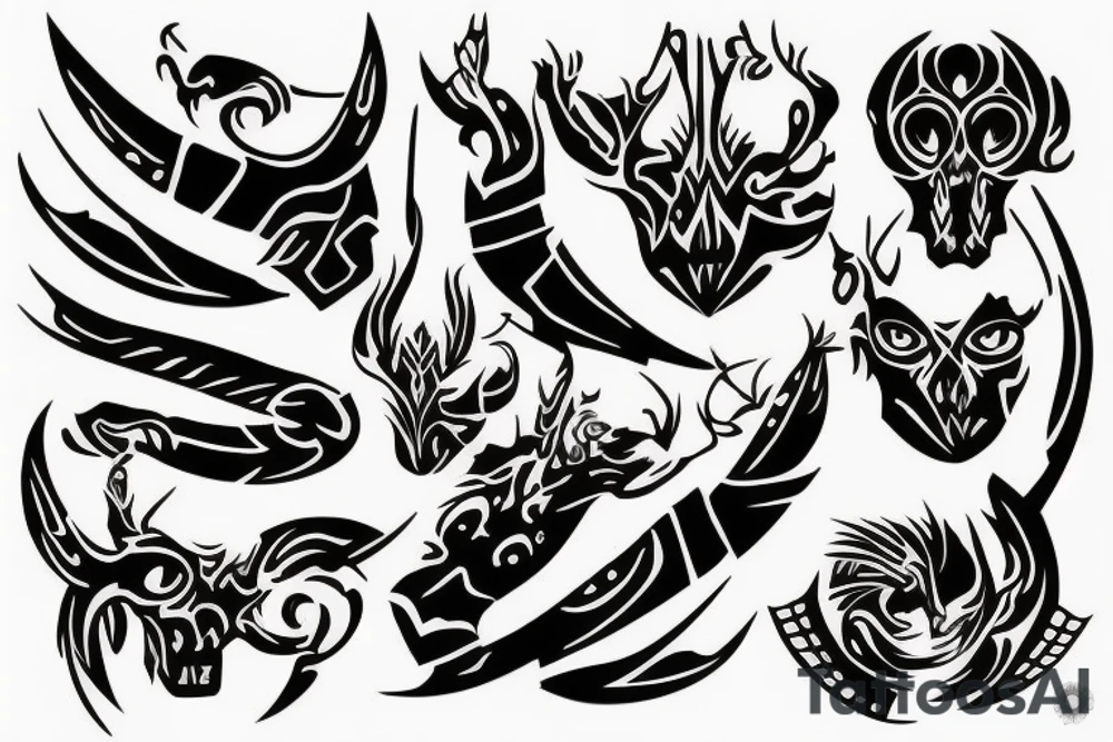 My sons name HUNTER tattoo idea