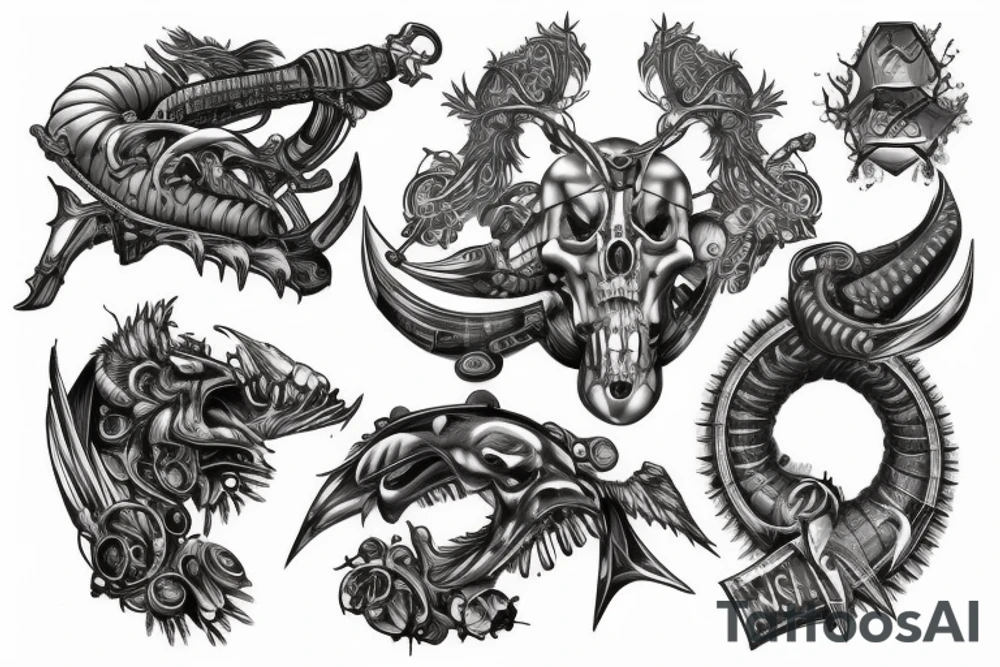 My sons name HUNTER tattoo idea