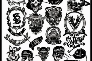 My sons name HUNTER tattoo idea