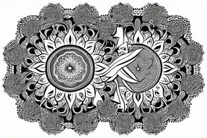 mandala na hlavu pro r tvar oblouk tattoo idea