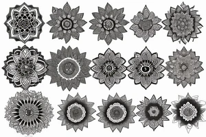 mandala na hlavu pro r tvar oblouk tattoo idea