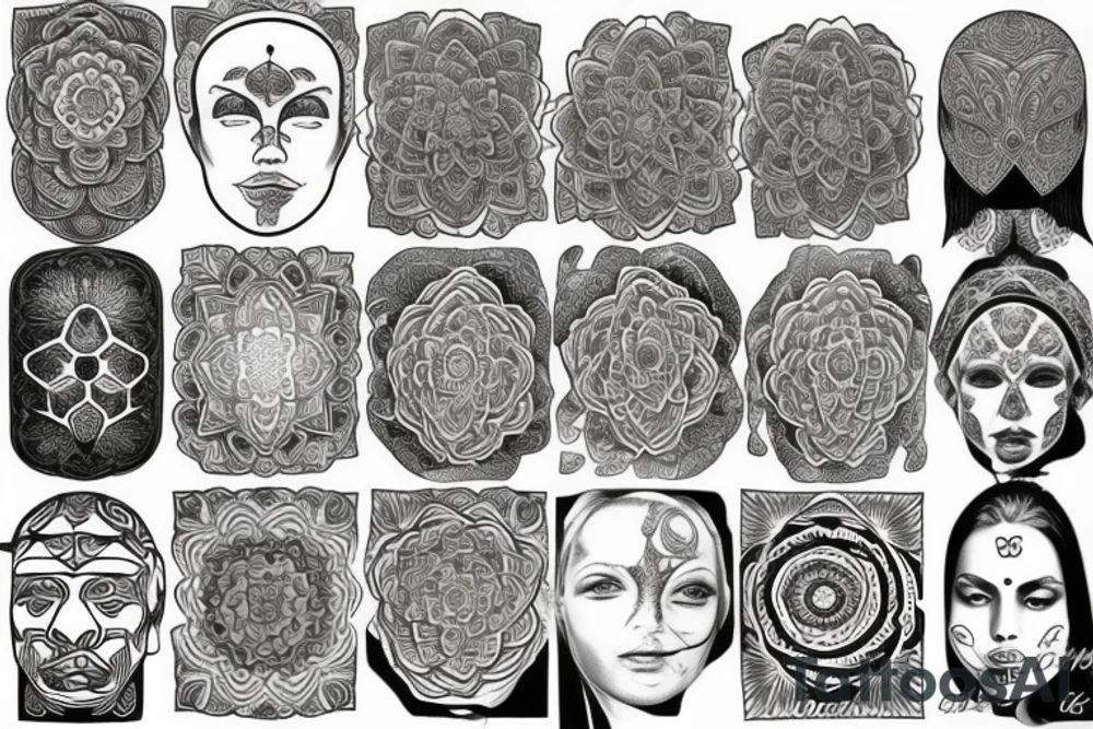 tettloo for head mandala tattoo idea