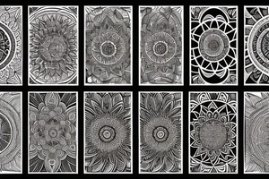 mandala,hlava, půlměsíc tattoo idea
